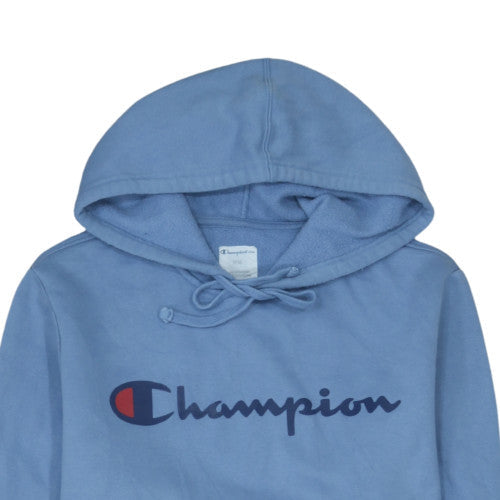 Champion Mens Blue Pullover Hoodie M Fleece Sportswear
