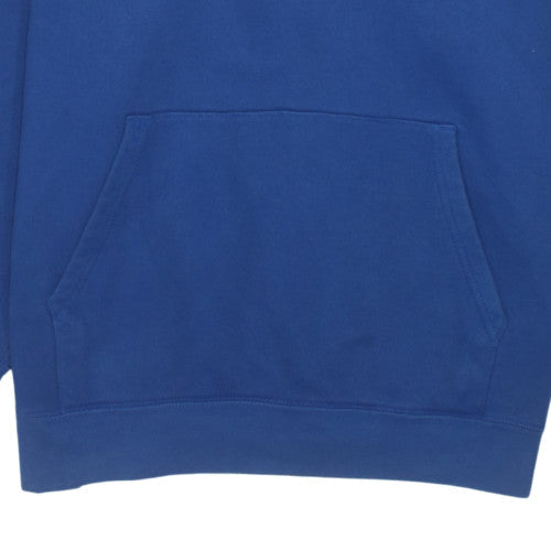 Adidas Men's Blue Pullover Hoodie M Dodgers Fleece Sweatshirt