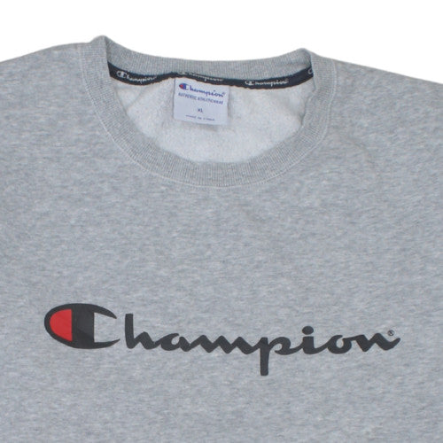 Champion Men's Grey XL Crew Neck Pullover Sweatshirt