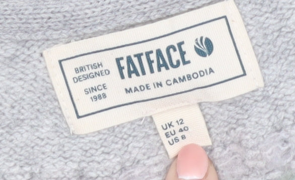 FatFace Women’s Green Fair Isle Crew Neck Jumper UK 12
