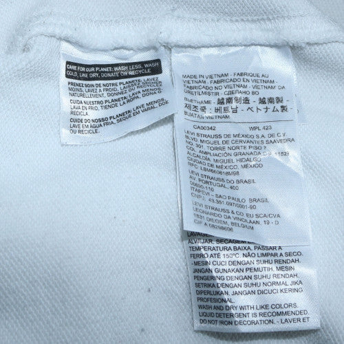 Levi's Men's White 2XL Relaxed Fit Crew Neck Graphic Sweatshirt