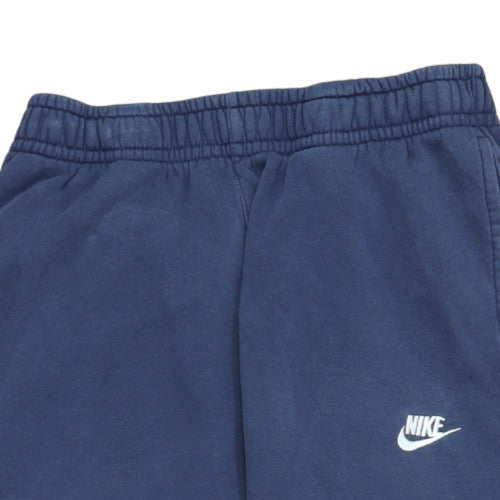 Nike Men's Blue Fleece Sweatpants S Regular Fit Tapered Joggers