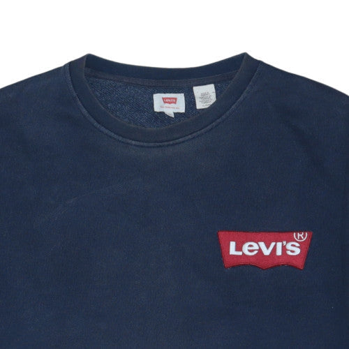Levi's Men's Blue XL Pullover Sweatshirt Crew Neck Logo