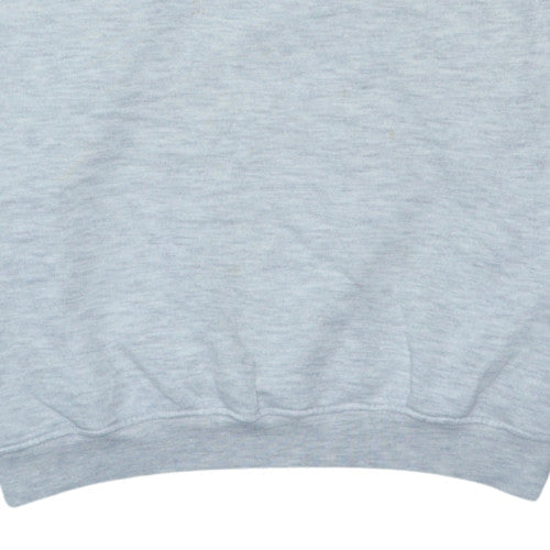 Adidas Women Grey Crew Neck Pullover Sweatshirt Size 12