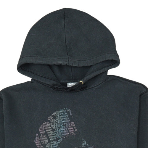 Nike Men's Black Pullover Hoodie M Graphic Print Sportswear