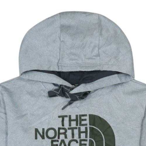The North Face Men's Grey Pullover Hoodie S Logo Outdoor Style