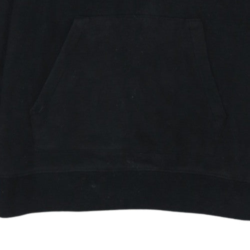 Fila White Line Men's Black Hoodie Size L Cotton Blend Pullover