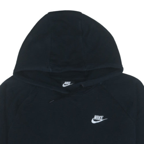 Nike Womens Black 1X Pullover Hoodie Sweatshirt with Logo