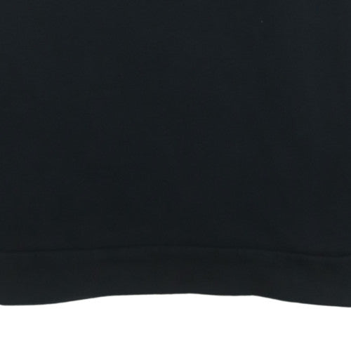 Adidas Men's Black L Pullover Sweatshirt Fleece Crew Neck Regular Fit