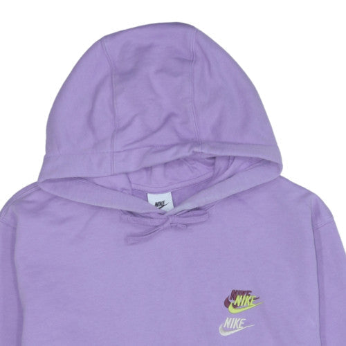 Nike Womens Purple XL Pullover Hoodie Sweatshirt with Logo