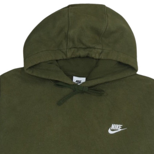 Nike Men's Green XL Pullover Hoodie Fleece Logo Sweatshirt