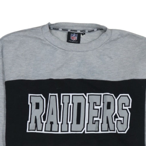 Primark Men’s Grey Raiders NFL Pullover Sweatshirt Size S