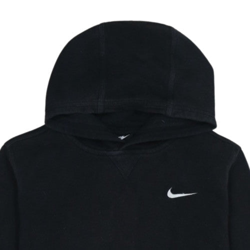 Nike Boys Black Pullover Hoodie XL 13-15 Years Fleece Logo Sweatshirt