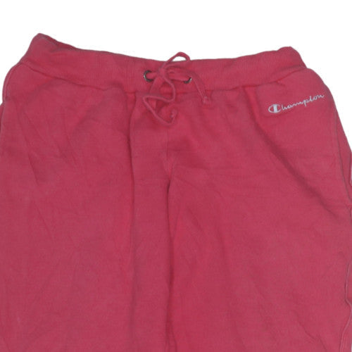 Champion Women's Pink Fleece Sweatpants S Elastic Waist Casual