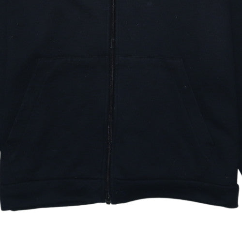 Nike Womens Black Full Zip Dri-Fit Hoodie L Polyester Viscose
