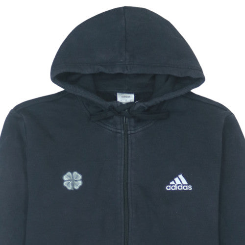 adidas Men's Black Full Zip Hoodie L Fleece Sportswear