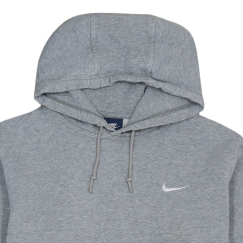 Nike Men's Grey Pullover Fleece Hoodie L Regular Fit Sportswear