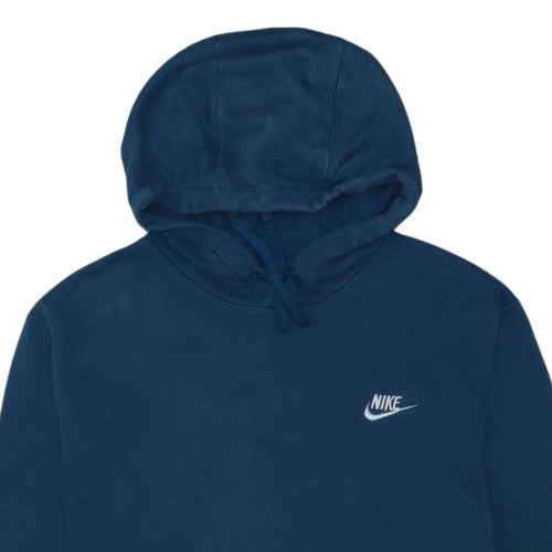 Nike Women's Blue Pullover Hoodie Medium Cotton Blend Casual