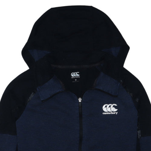 Canterbury Mens Navy Full Zip Hoodie M Hooded Sweatshirt
