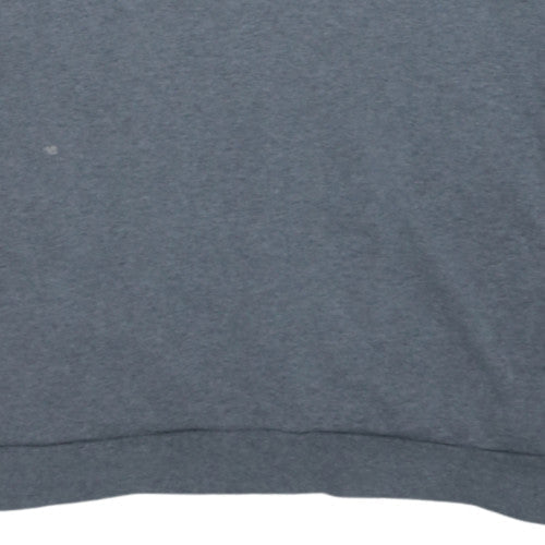 Emporio Armani EA7 Women's Grey Pullover Hoodie Size 12 Cotton Blend