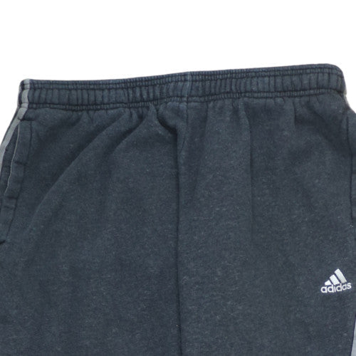 Adidas Men's Black 2XL Fleece Jogger Sweatpants with Logo