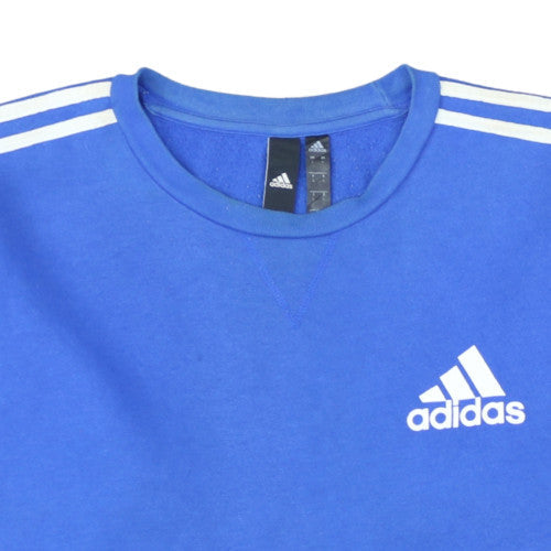 Adidas Men's Blue Crew Neck Pullover Sweatshirt Size L
