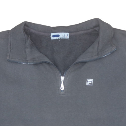 Fila Men's Black XL 1/2 Zip Fleece Sweatshirt