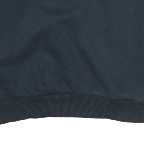 Adidas Boys Black Pullover Crew Neck Fleece Sweatshirt 16 Years