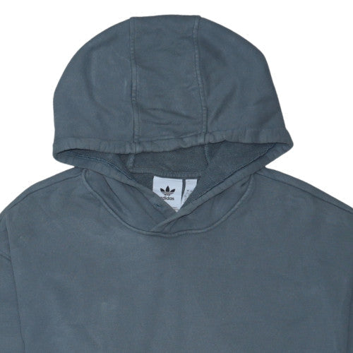 adidas Mens Grey Pullover Hoodie L Regular Fit Fleece