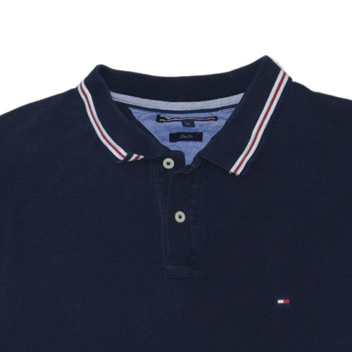 Tommy Hilfiger Men's Navy Blue Slim Fit Polo Shirt XL