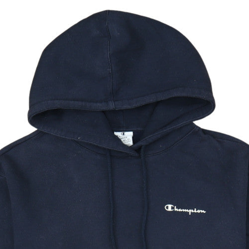 Champion Men's Blue Pullover Hoodie Large Regular Fit Fleece