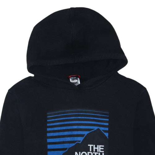 The North Face Boys Black XL Pullover Hoodie 100% Cotton Graphic Print
