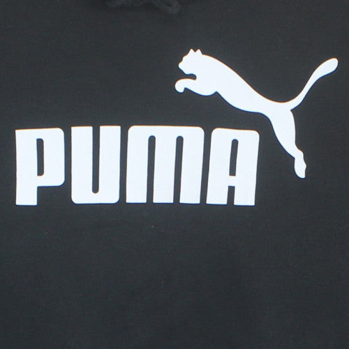 Puma Men's Black Pullover Hoodie L Regular Fit Fleece Sportswear