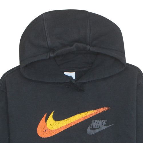 Nike Men's Black Pullover Hoodie M Logo Graphic Sportswear