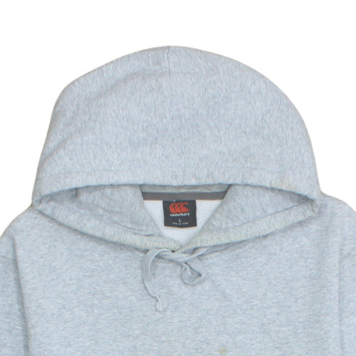 Canterbury Mens Grey Pullover Hoodie Size L Sports Fleece Rugby