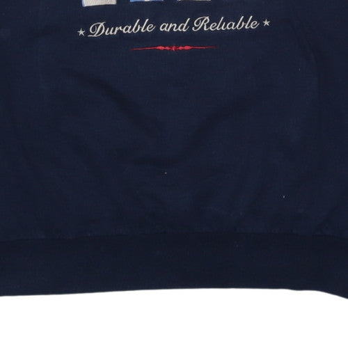 Chaps Ralph Lauren Men’s Blue Embroidered Pullover Sweatshirt M