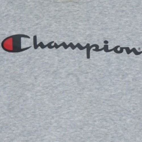 Champion Boys Grey Pullover Hoodie Size 14 Classic Fit Fleece Lined