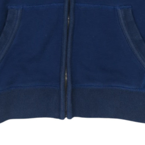 Tommy Hilfiger Men's Blue Full Zip Hoodie L Logo Sportswear