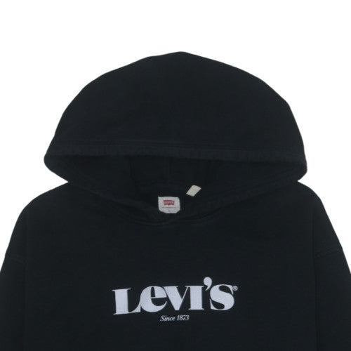 Levi's Men's Black Relaxed Fit Pullover Hoodie L Cotton Blend