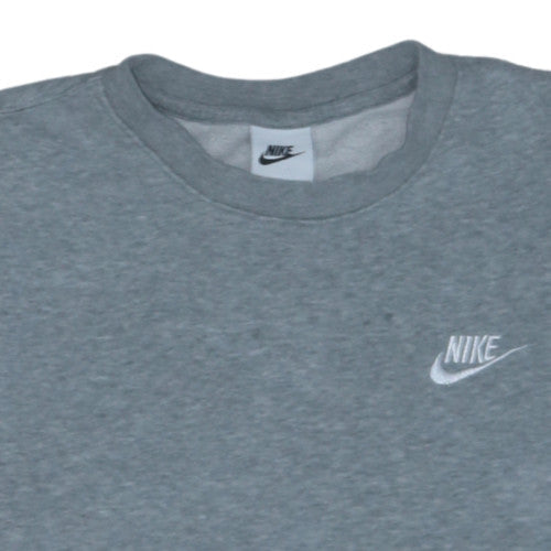 Nike Men's Grey XS Crew Neck Pullover Fleece Sweatshirt