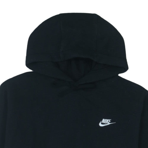 Nike Mens Black Pullover Hoodie M Regular Fit Fleece Sweatshirt