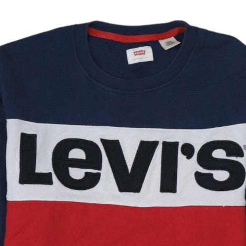 Levi's Men's Multicoloured Crew Neck Pullover Sweatshirt M