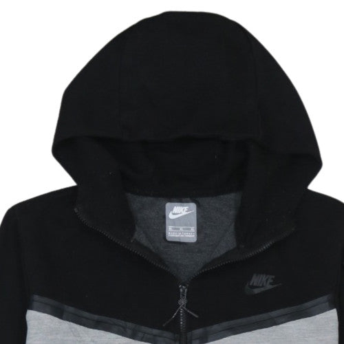 Nike Men's Grey Black Full Zip Hoodie XL Regular Fit