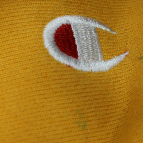 Champion Men's Yellow XS Reverse Weave Pullover Hoodie