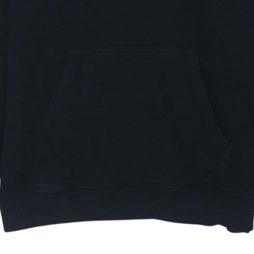Champion Womens Black Large Pullover Hoodie with Logo Detail