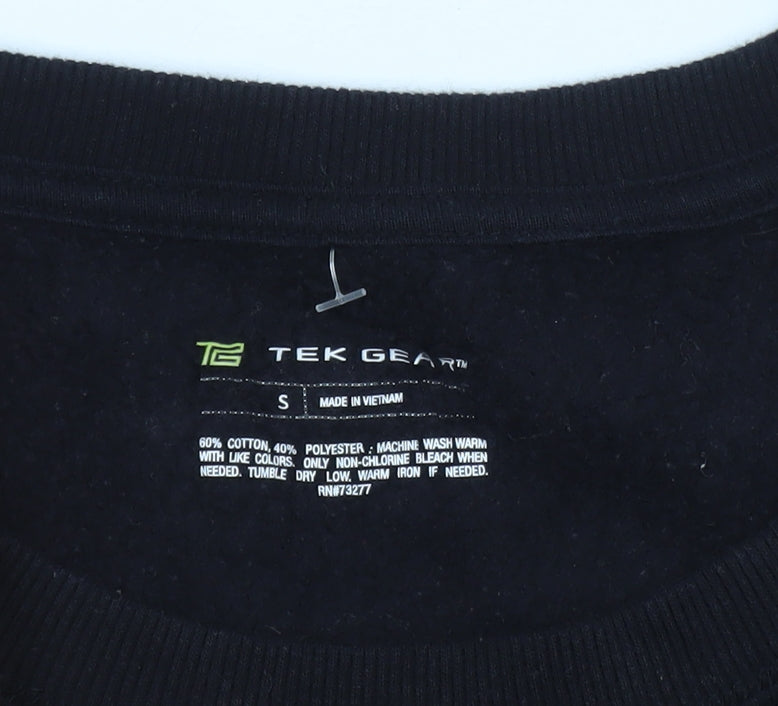 Tek Gear Men's Black Small Pullover Crew Neck Sweatshirt