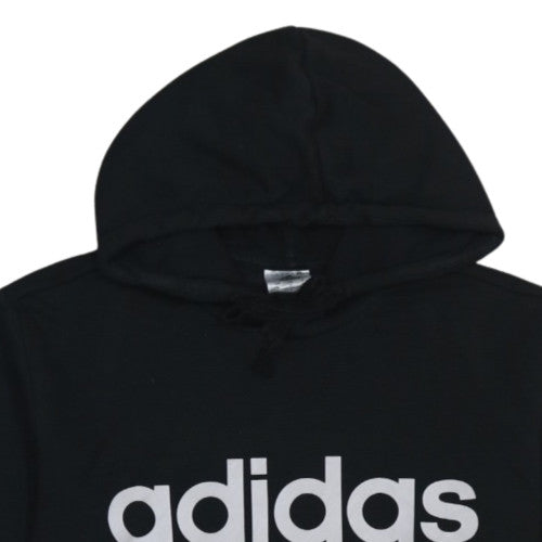 Adidas Men's Black Pullover Hoodie M Graphic Logo Sportswear