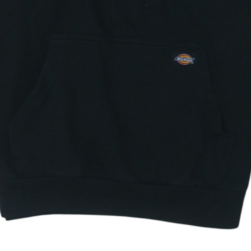 Dickies Mens Black Pullover Hoodie Workwear Cotton Blend L