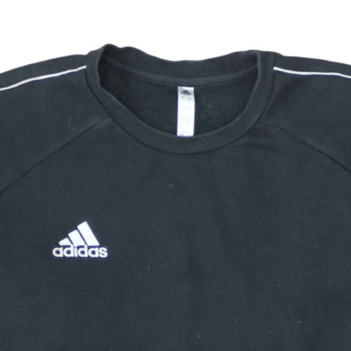 Adidas Men's Black L Pullover Crew Neck Fleece Sweatshirt
