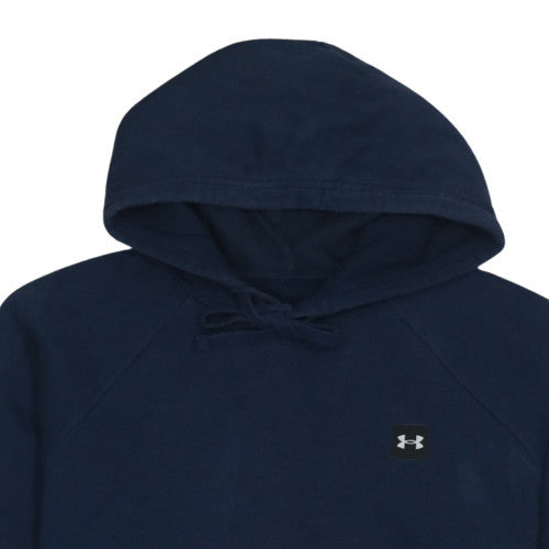 Under Armour Men's Blue Pullover Hoodie L Fleece Relaxed Fit
